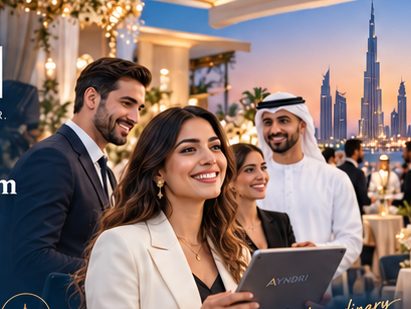Professionals organizing a premium event